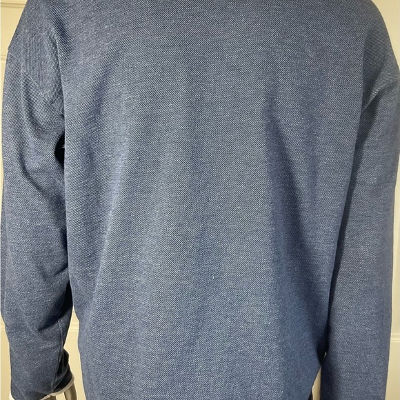 Lauren Ralph LaurenBlack Label Long Sleeve Knit Top Women Size Med Blue/white - Picture 3 of 10